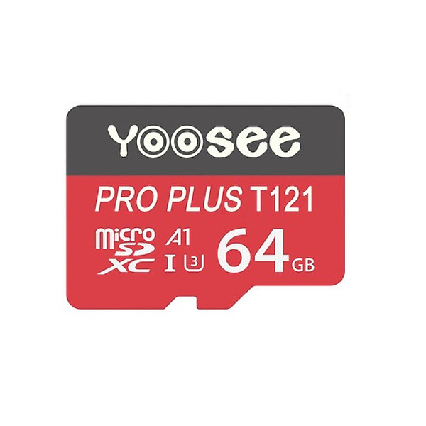 Thẻ nhớ microSDHC Yoosee Pro Plus 64GB A1 U3 4K R95MB/s W45MB/s (Đỏ) – Hàng nhập khẩu