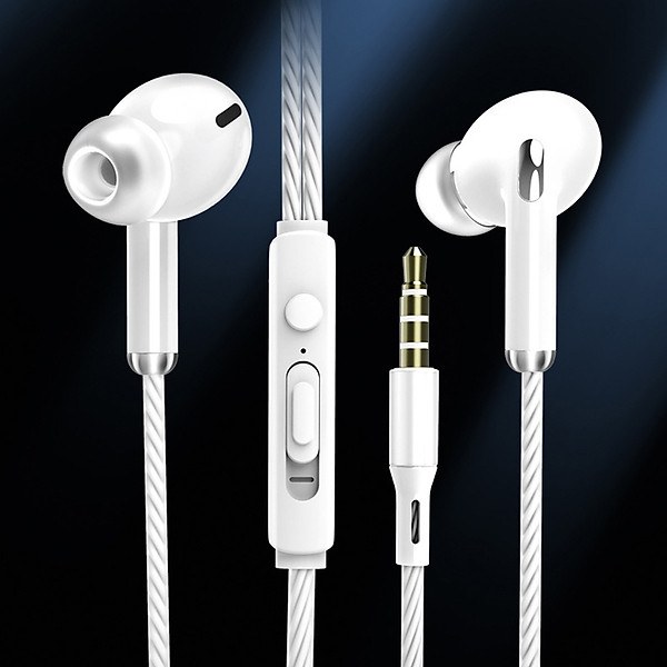 Tai nghe S21, tai nghe có dây nhét tai âm thanh HiFi siêu bass, chân cắm tròn 3.5mm phù hợp với nhiều dòng điện thoại khác nhau