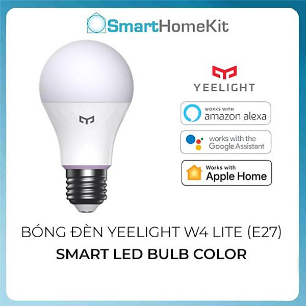 Bóng đèn Yeelight LED Bulb W3/ W4 Lite (E27) – đèn 16 triệu màu Bản Quốc Tế - Hàng Chính Hãng