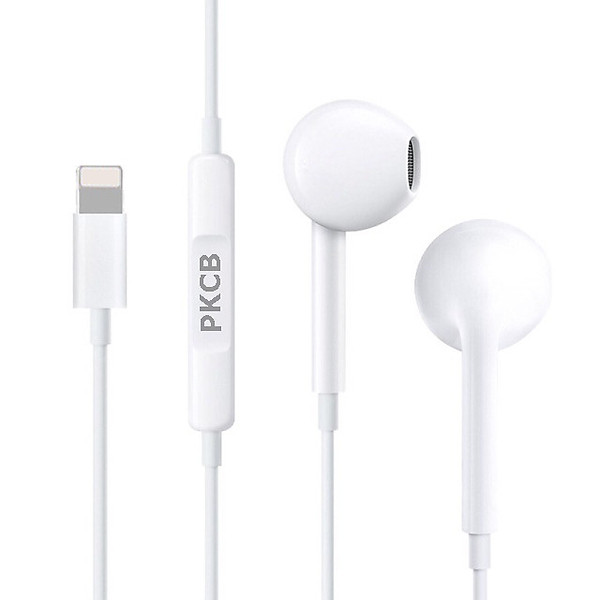 Tai nghe nhét tai có dây cho dùng cho iPhone chuôi dẹp Hàng Chính Hãng