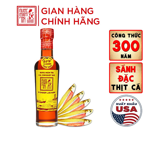 Nước Mắm Tĩn Cá Cơm Vàng Ruột Đỏ Độ Đạm 60N Tự Nhiên Chai Thuỷ Tinh 250ml Nước Mắm Rin Nguyên Chất Truyền Thống Sạch Nước Mắm Nhỉ Từ Thùng Lều Gỗ Cốt Nhĩ Đặc Biệt Cá Cơm Vàng Ruột Đỏ Muối Tinh Khiết, Sánh Đặc Thịt Cá, Không Chất Bảo Quản