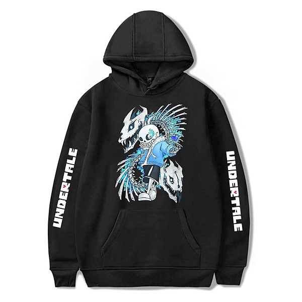 HOT- BST Áo Hoodie game Undertale Sans cực HOT - có size trẻ em - áo cực chất - M