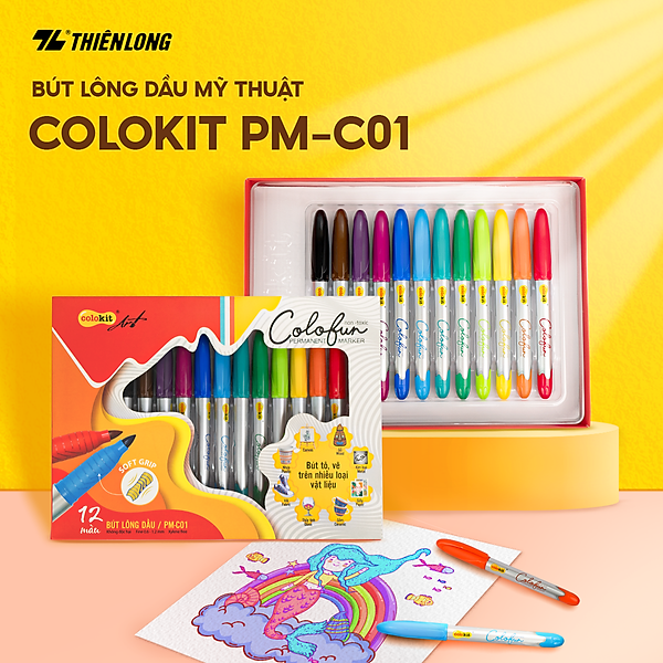Bút lông dầu mỹ thuật Thiên Long Colokit PM-C01