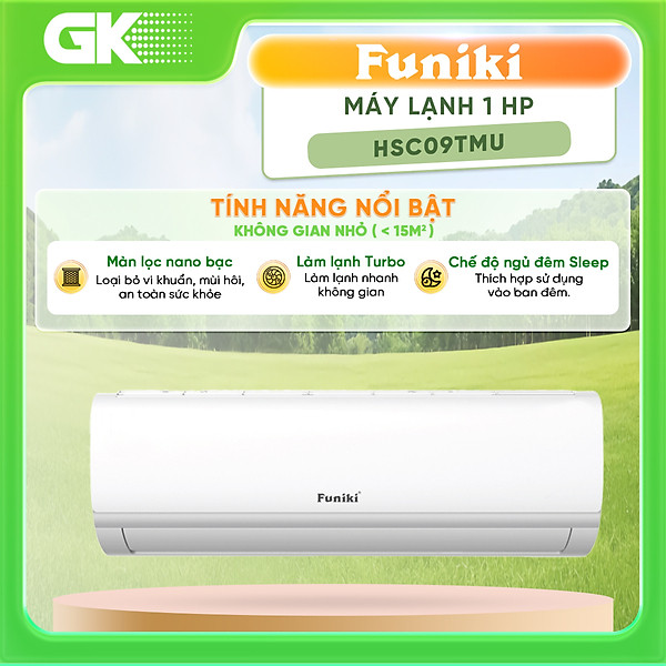 Máy lạnh Funiki 1.0 HP HSC09TMU - Hàng chĩnh hãng (chỉ giao HCM)
