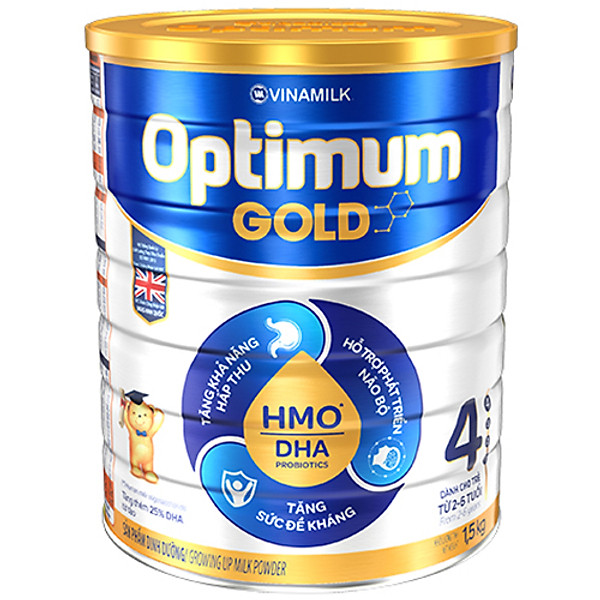 Sữa Bột Optimum Gold Step 4 – Hộp Thiếc 1,5Kg Dành Cho Trẻ 2-6 Tuổi
