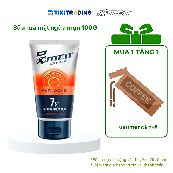 Sữa rửa mặt X-Men 100g Detox/Sáng da/Ngừa mụn/Kiểm soát nhờn/Mát lạnh