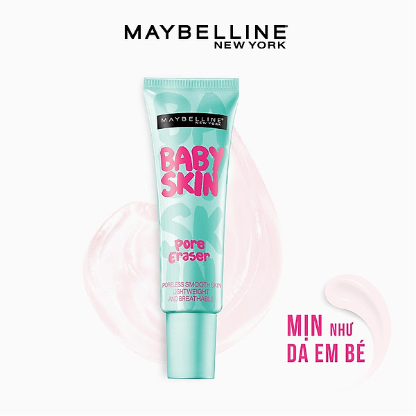 Kem Lót Mịn Da Che Khuyết Điểm Maybelline New York Baby Skin Pore Eraser Primer 22Ml