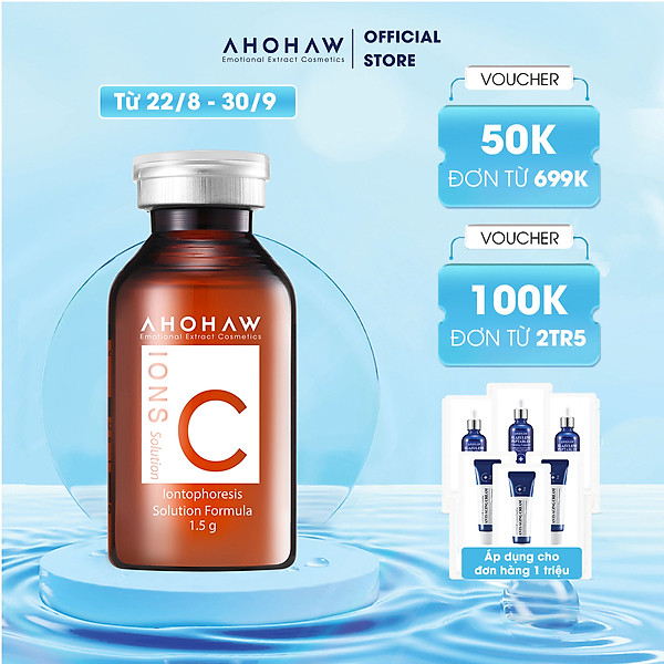 Hộp 20 Chai Bột Vitamin C Cao Cấp Ahohaw Ion C Solution