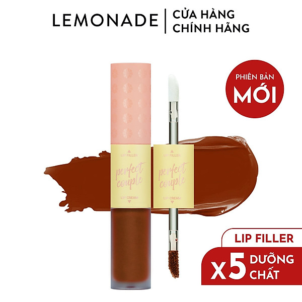 Son Kem Lì 2 Đầu Phiên Bản Mới Lemonade Perfect Couple Lip Ver.2 7.5G