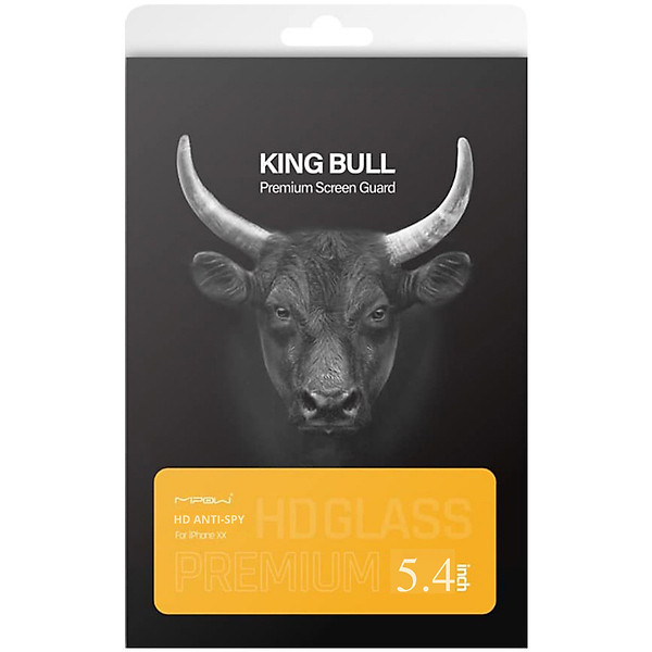 Miếng Dán Cường Lực Chống Nhìn Trộm Mipow Kingbull ANTI-SPY PREMIUM HD (2.7D) iPhone 12 Mini / iPhone 12/ iPhone 12 Pro/ iPhone 12 Promax - Hàng chính hãng
