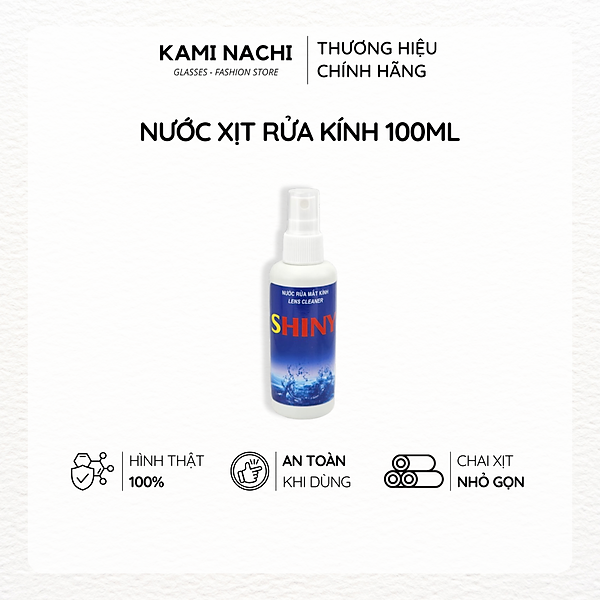 Nước xịt rửa mắt kính chuyên dụng KAMI NACHI 100ml
