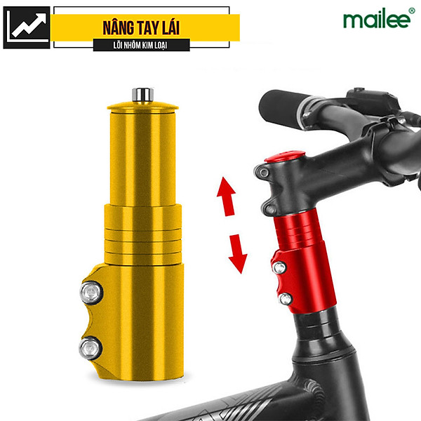 Ống Nâng Tay Lái Xe Đạp Bằng Nhôm Cao 12cm Phù hợp Ống trong phi 28,6mm Điều Chỉnh Độ Cao Ghi Đông Xe Đạp MaiLee