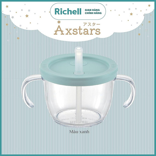 Cốc tập uống 3 giai đoạn AXSTARS Richell Nhật Bản chống sặc cho bé từ 6 tháng | Baby