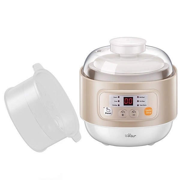 Nồi nấu chậm đa năng Bear DDZ-A08T8 0.8L (200W) - Màu nâu - Hàng chính hãng