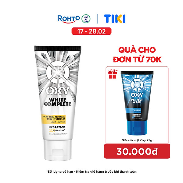 Kem Rửa Mặt Tút Sáng Từ Đất Sét Trắng Oxy White Complete (100g)