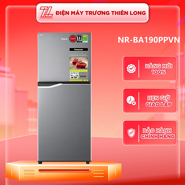 Tủ lạnh Panasonic Inverter 170 lít NR-BA190PPVN - Kháng khuẩn tinh thể bạc Ag+ - Hàng chính hãng
