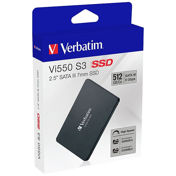 Ổ CỨNG VERBATIM 2.5″ INTERNAL SATA III SSD 512GB- 49352- Hàng Chính Hãng