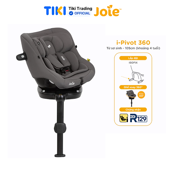 Ghế ngồi ôtô cho bé Joie i - Pivot 360 Thunder dành cho bé từ sơ sinh đến 105cm