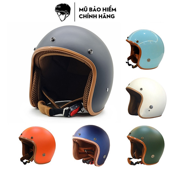 Mũ bảo hiểm 3/4 HT Helmet HP03 thời trang, cá tính, nhiều màu, Freesize ( 55-58.5cm) - Hàng chính hãng