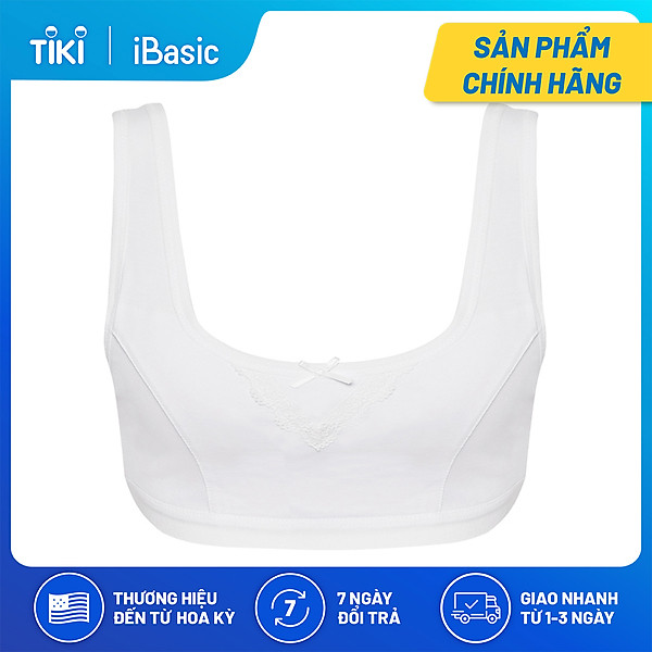 Áo ngực học sinh iBasic tròng cổ cotton USA kháng khuẩn BRAT003