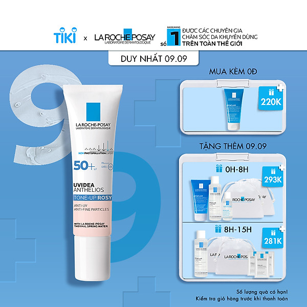Kem Chống Nắng La Roche Posay Dạng Gel Làm Sáng Da Uvidea Anthelios Tone-Up Rosy Spf50+ 30Ml