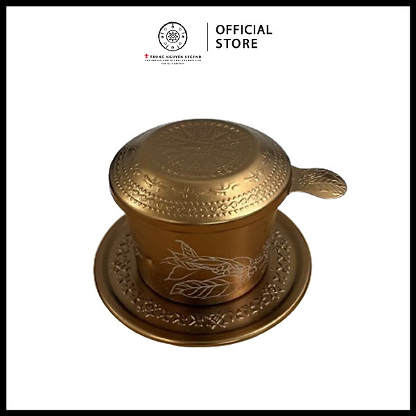 Trung Nguyên Legend - Phin nhôm hoa văn Trung Nguyên - Màu nâu
