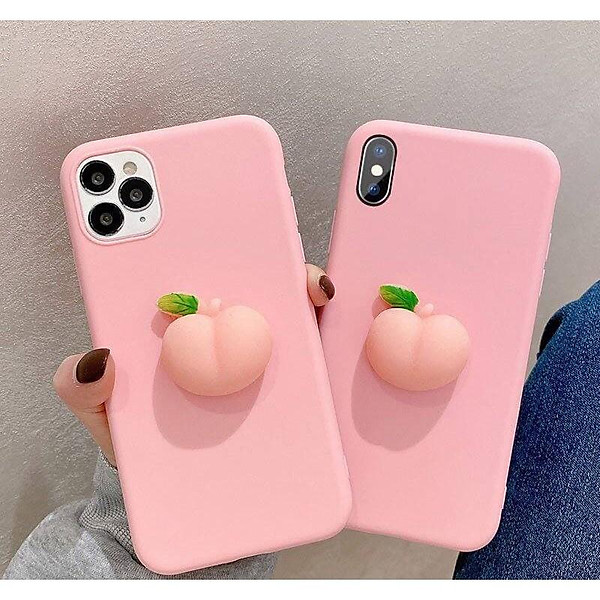 Ốp lưng đào 3D dành cho Iphone 5,5s,6,6s,6 plus,6s plus,7,8,7plus,8 plus,X,XS,XR,XS Max,11,11 Pro,11 Pro Max