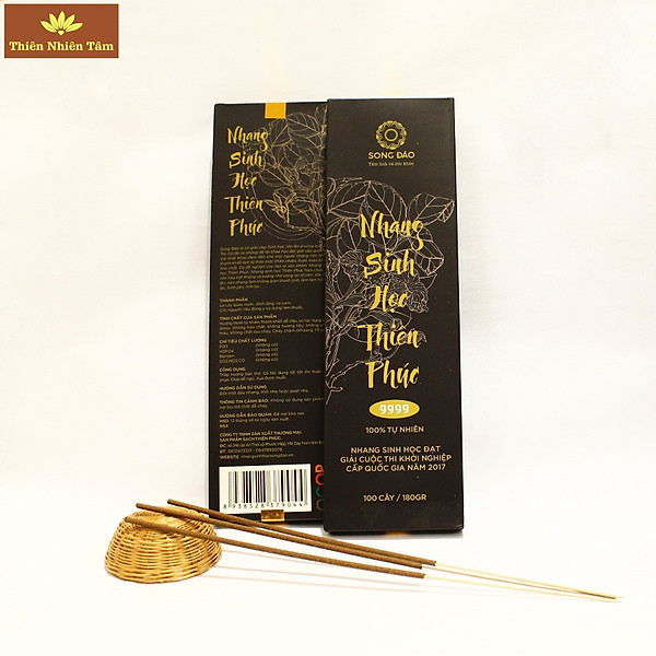 Nhang sinh học Thiên Phúc (Hộp đen 30cm) - Nhang lá quao Song Đào