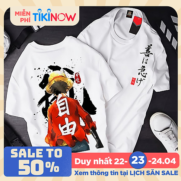 Áo thun One Piece Luffy Mũ Rơm T13 mẫu mới cực đẹp, có size bé cho trẻ em