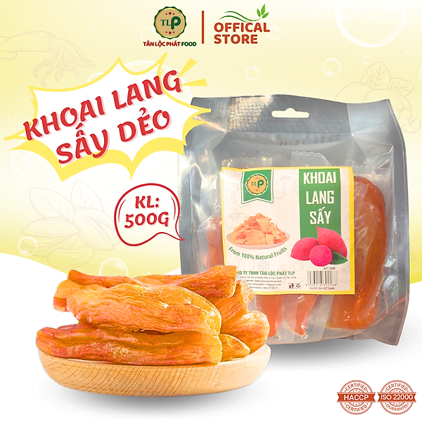 Khoai Lang Sấy Dẻo Nguyên Củ Không Đường Tân Lộc Phát