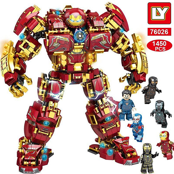 (1450 mảnh) Đồ Chơi Lắp Ráp LEGO MARVEL AVENGERS HULK BUSTER LY 76026