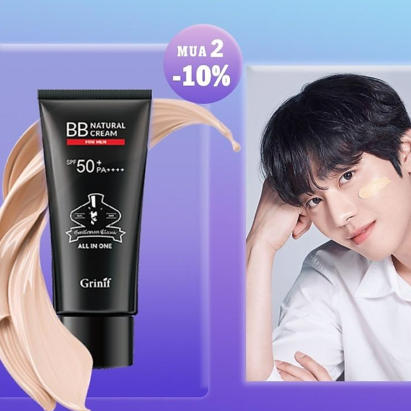 Kem Che Khuyết Điểm Chống Nắng Cho Nam Giới Grinif Natural Bb Cream For Men 50G