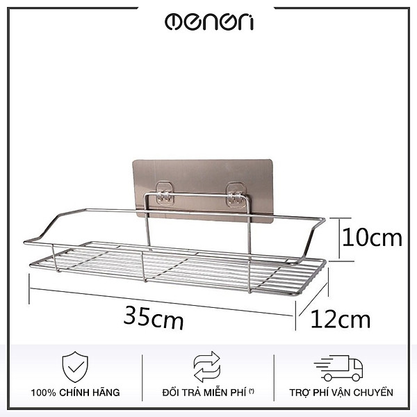 Giá Treo Đồ Inox 304 Dán Tường treo dầu gội sữa tắm đồ dùng phòng tắm tiện lợi - KT35
