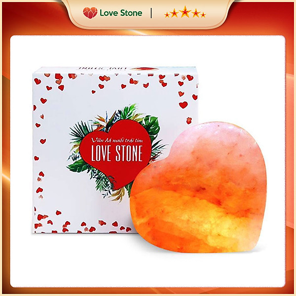 Đèn Đá Muối Chế Tác Himalaya - I LOVE YOU 3D