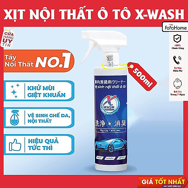 Dung Dịch Vệ Sinh Ô Tô Xwash-Vệ Sinh Được Tất Cả Bề Mặt Nội Thất Trên Xe