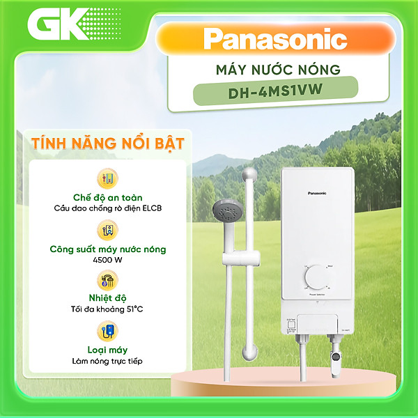 Máy Nước Nóng Panasonic DH-4MS1VW (4500W)