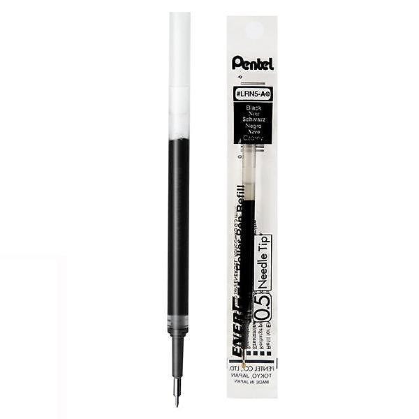 Ruột Bút Gel Pentel LRN5 (0.5mm) - Mực Đen