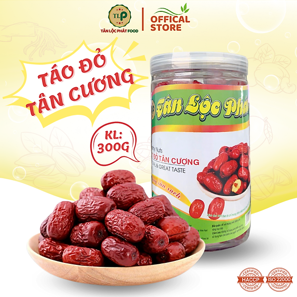 TÁO ĐỎ TÂN CƯƠNG TÂN LỘC PHÁT - HŨ 300G