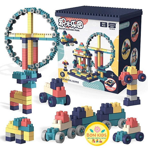 BỘ ĐỒ CHƠI XẾP HÌNH LEGO 520 CHI TIẾT – ĐỒ CHƠI THÔNG MINH TRẺ EM