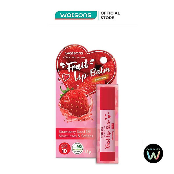 Son Dưỡng Môi Watsons Fruity Strawberry SPF10 3.5g