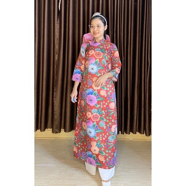 áo dài gấm đẹp diện tết MinhanhFashion
