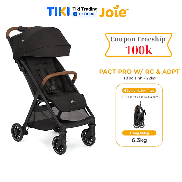 Xe đẩy trẻ em Joie Pact Pro W/ RC & ADPT Shale