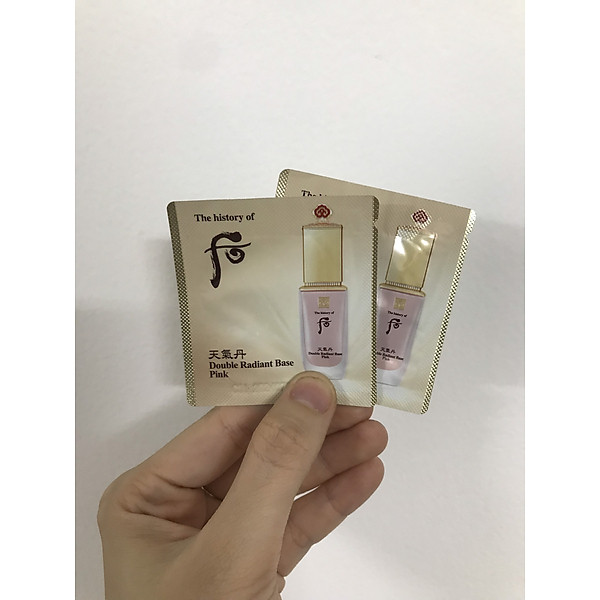 Combo 30 Gói Kem Lót Ánh Hồng Nâng Tông Cao Cấp Whoo Cheongidan Double Radiant Base Pink 1Ml