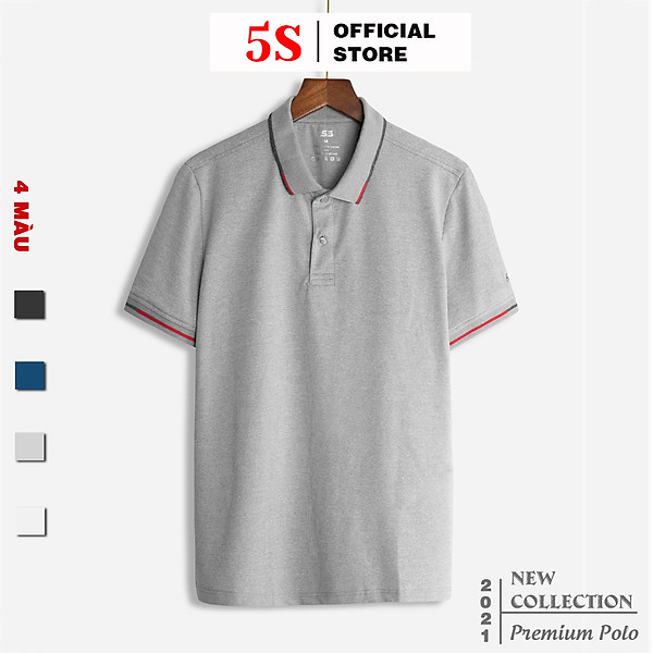 Áo Polo Nam 5S (4 Màu ), Chất Liệu Cotton Siêu Bền Màu, Co Giãn Tốt, Thiết Kế Trẻ Trung, Năng Động (APC21027)