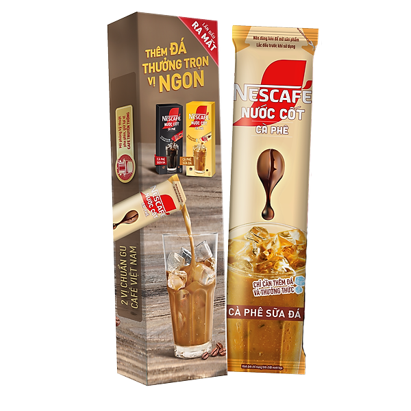 Hộp 1 que nước cốt cà phê sữa đá NESCAFE