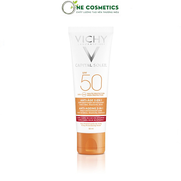 Kem Chống Nắng Lão Hóa Vichy Capital Soleil Spf 50 Anti-Ageing 3-In-1 50Ml