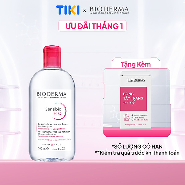 Nước tẩy trang Công Nghệ Micella Bioderma Sensibio H2O - 500ml
