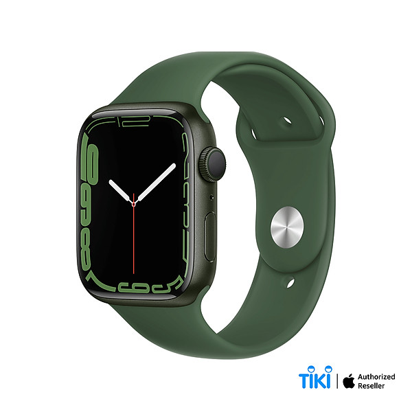 Apple Watch Series 7 GPS Sport Band (Viền Nhôm, Dây Cao Su) - Green - 45mm - MKN73