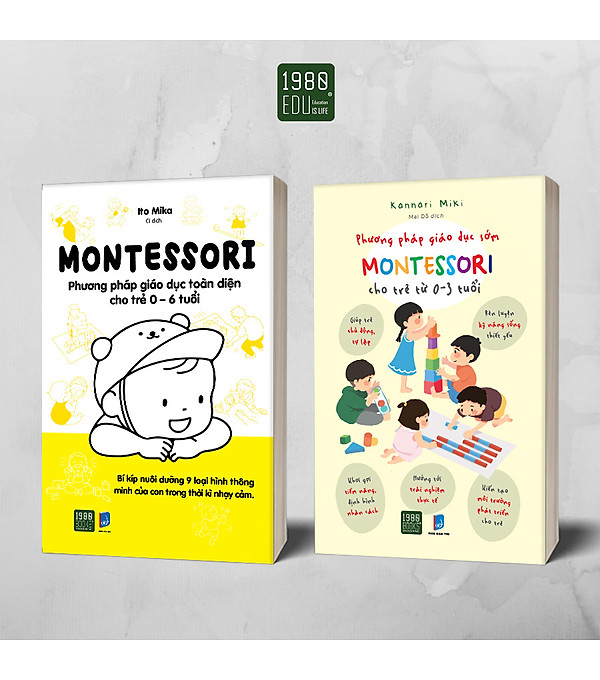 Combo 2 Cuốn: Montessori – Phương Pháp Giáo Dục Toàn Diện Cho Trẻ 0-6 Tuổi + Phương Pháp Giáo Dục Sớm Montessori Cho Trẻ Từ 0 – 3 Tuổi hover