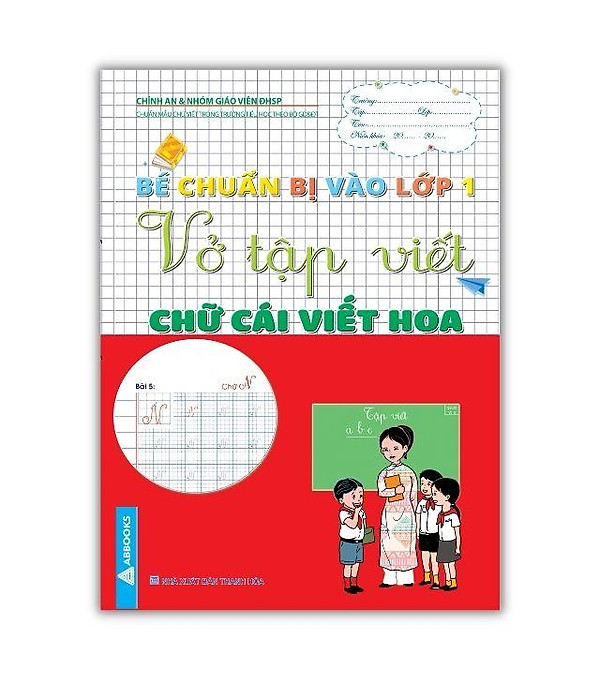 Vở Tập Viết: Nét Cơ Bản, Chữ Số, Chữ Cái Viết Thường, Chữ Cái viết Hoa – Combo Chuẩn Bị Vào Lớp 1 hover